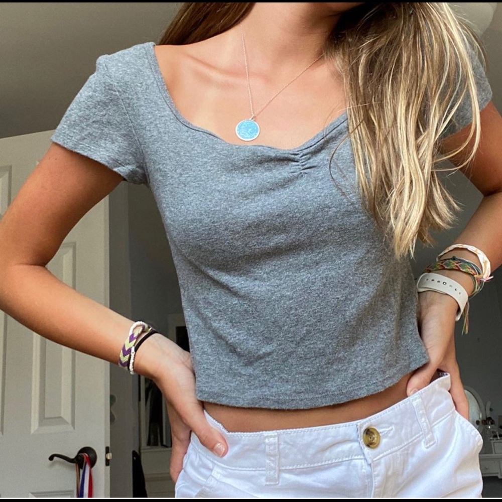 Gray crop top!